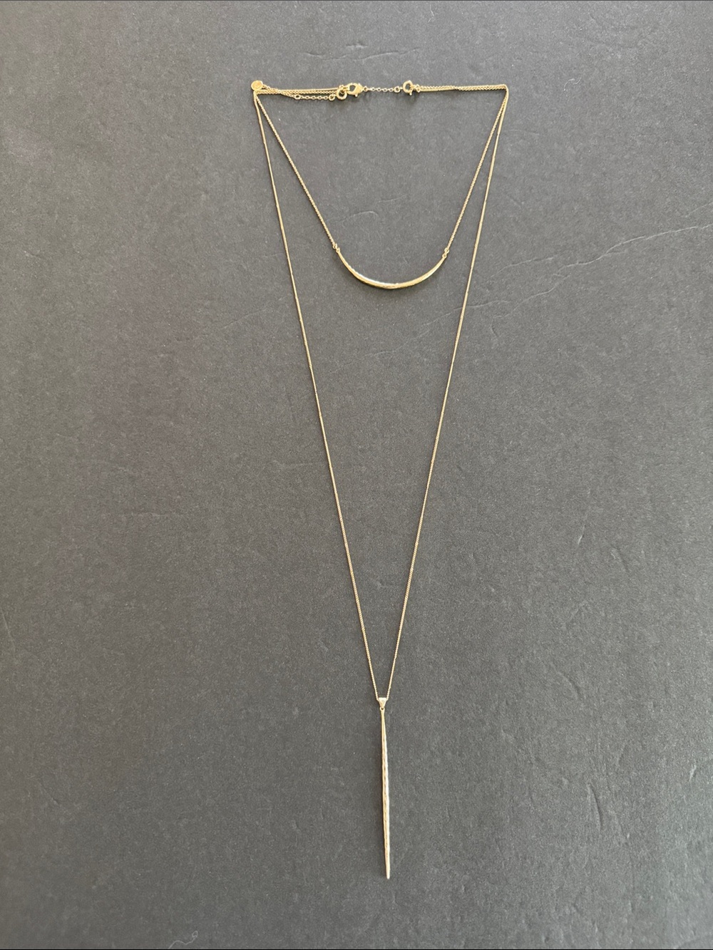 Stella & Dot Kari Layered 3-in-1 Necklace - Gold